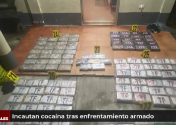 Incautan 144 paquetes con cocaí­na tras fuerte enfrentamiento armado