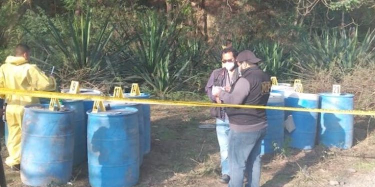 Incautan quí­mico para elaboración de droga