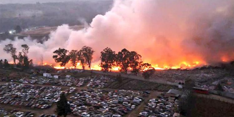 Incendio en vertedero de basura deja consecuencias