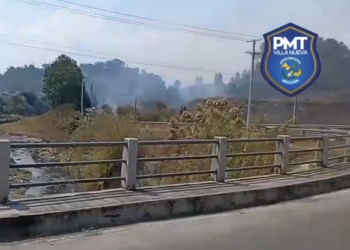 Incendio forestal en zona 6 de Villa Nueva fue controlado por bomberos