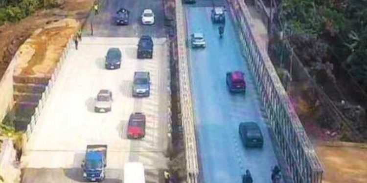 Inician este fin de semana trabajos de desmantelamiento del puente temporal en la ruta al Pacífico