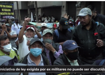 Iniciativa de ley exigida por ex militares no puede ser discutida
