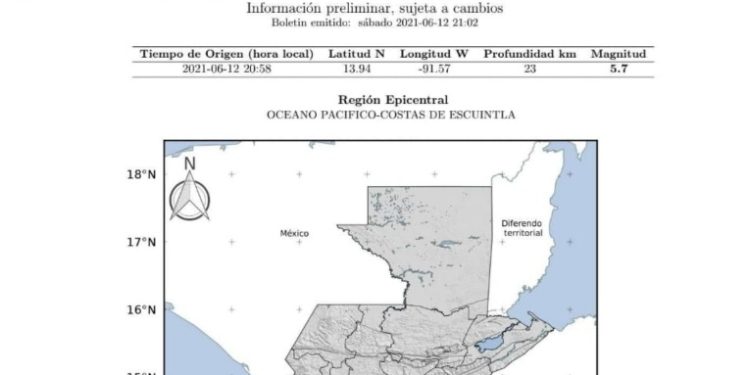 INSIVUMEH reporta 15 movimientos sí­smicos el pasado fin de semana