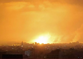 Intensos bombardeos israelí­es desde tierra y aire en Gaza