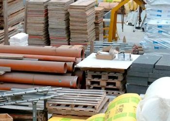 Julio cierra con alza en precios de 19 materiales de construcción, informa el INE