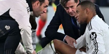 Kylian Mbappé sufre una lesión en el muslo izquierdo tras el partido de Champions