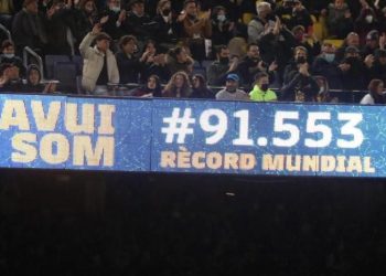 l Barí§a-Real Madrid en el Camp-Nou bate el récord mundial de público en un partido femenino