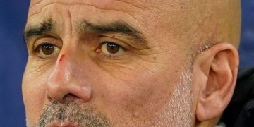 La desesperación 'araña' el rostro de Pep Guardiola por la mala racha del Manchester City