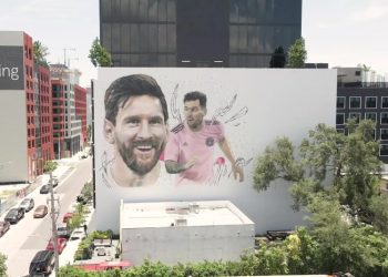 La fiebre de Messi se apodera de los murales de Miami