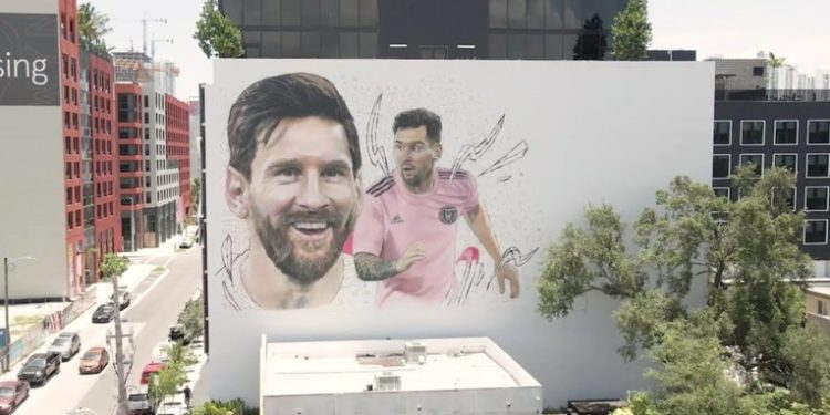 La fiebre de Messi se apodera de los murales de Miami