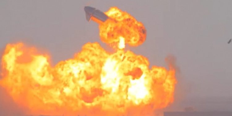 La nave de SpaceX â€œStarshipâ€ explota al aterrizar