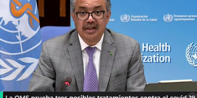 La OMS prueba tres posibles tratamientos contra el COVID-19
