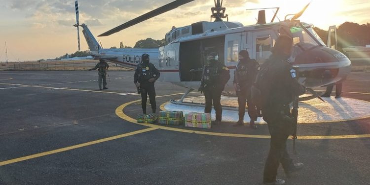 La PNC ha decomisado 1.9 toneladas de cocaí­na procedente de Sudamérica en el presente año