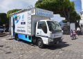 Laboratorio móvil es trasladado a la Plaza Barrios