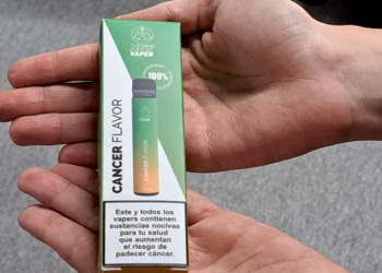 Lanzan en España un vapeador 'con sabor a cáncer'
