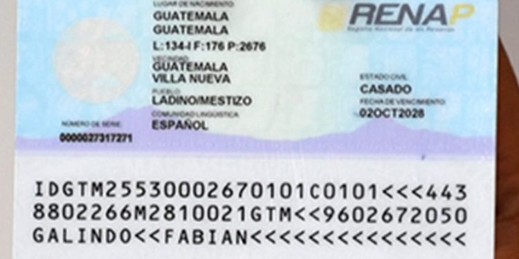 Las persona de escasos podrán optar el Documento Personal de Identificación gratuito