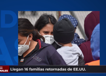 Llegan al paí­s 16 familias deportadas de Estados Unidos