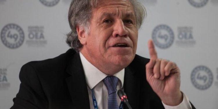 Luis Almagro se reunió con el pleno de magistrados del Tribunal Supremo Electoral
