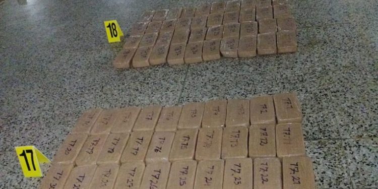 Más de 1.3 toneladas de cocaína incautada