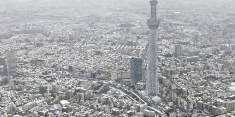 Más de 100 vuelos cancelados por fuerte nevada en Tokio