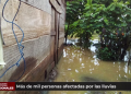Más de mil personas afectadas por las lluvias