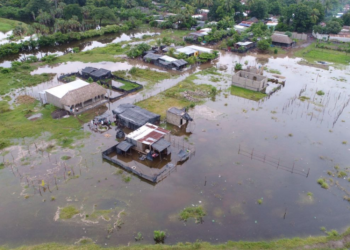 Máxima alerta en el departamento de Escuintla por inundaciones provocadas por intensas lluvias