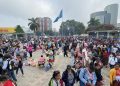 Maestros guatemaltecos marchan en la Ciudad de Guatemala por cumplimiento de pacto colectivo