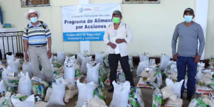 MAGA reporta la entrega de ví­veres a 732 familias con í­ndices de desnutrición