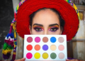 Maquillista guatemalteco se inspira en textiles guatemaltecos para crear paleta de sombras