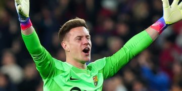 Marc-André ter Stegen no se entrenó