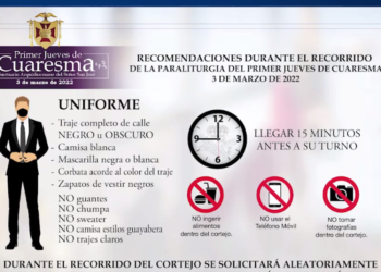Medidas de bioseguridad se aplicarán en cortejo procesional