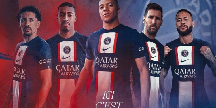 Messi, Neymar, Mbappé y otras estrellas del PSG presentan la nueva camiseta del club para la temporada 2022-2023