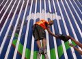 México: con arte urbano piden frenar violencia a migrantes