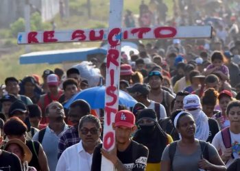 Migrantes marchan en México para denunciar la crueldad