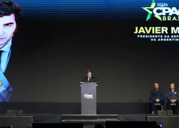 Milei clausura reunión de derechistas en Brasil