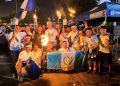 Miles de guatemaltecos participaron en el recorrido de antorchas como celebración de Independencia