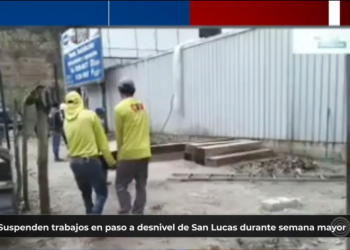 Ministerio de comunicaciones suspende construcción de paso a desnivel de San Lucas durante Semana Santa