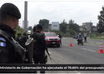Ministerio de Gobernación ha ejecutado el 70.60% del presupuesto