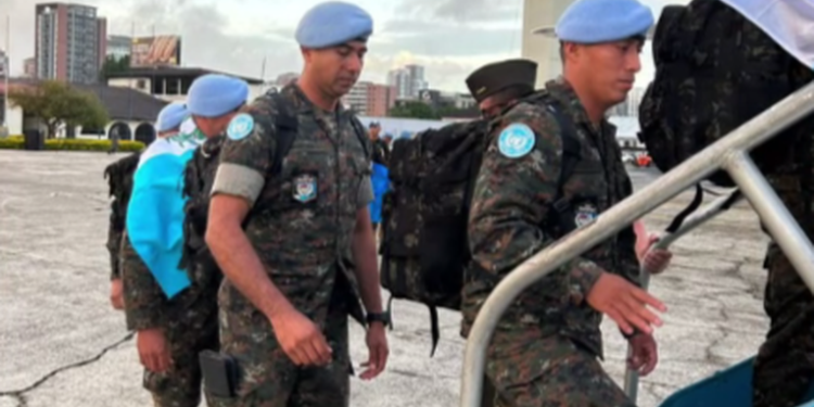 Misión de Estabilización de la ONU recibe contingente guatemalteco de Fuerzas Especiales