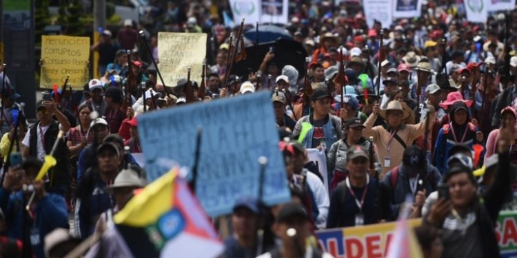 Movilización en Totonicapán: Comunidades exigen cambios en el Gobierno