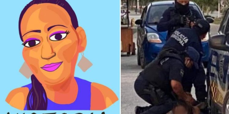 Mujer salvadoreña falleció tras ser sometida por policías mexicanos de manera similar a George Floyd