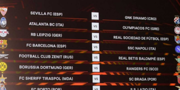 Nápoles-Barí§a; Dinamo de Zagreb-Sevilla; Leipzig-Real Sociedad y Zenit-Betis, en la Europa League
