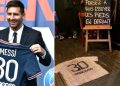 'No olvides limpiarte los pies': Usan una camiseta de Messi como alfombra en un bar de Francia