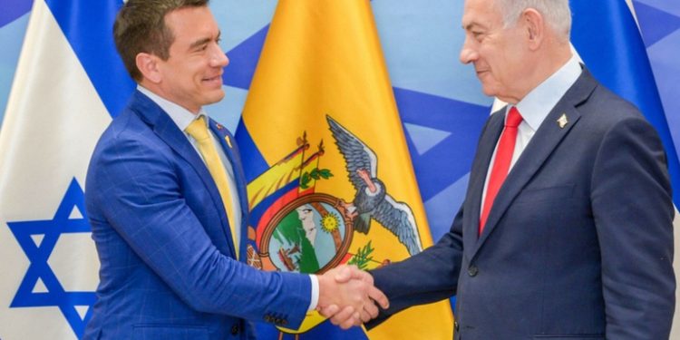 Noboa afirma con Netanyahu que Ecuador e Israel 'tienen los mismos enemigos'