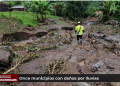 Once municipios dañados por fuertes lluvias