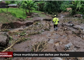 Once municipios dañados por fuertes lluvias