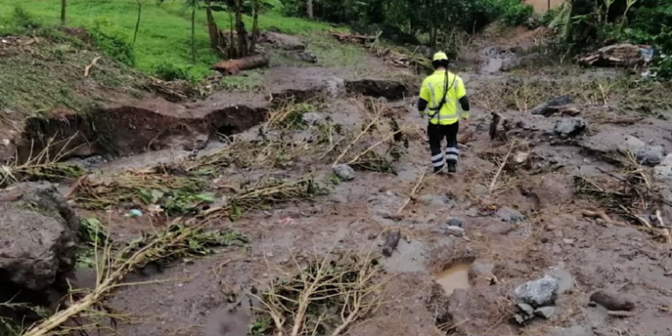 Once municipios dañados por fuertes lluvias