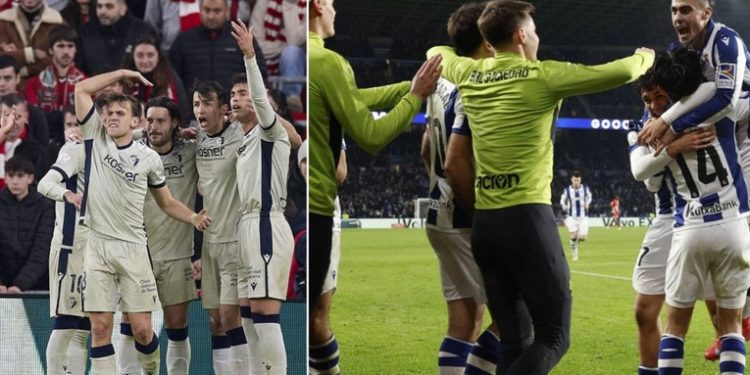 Osasuna asalta San Mamés para eliminar al Athletic y la Real Sociedad no falla en Anoeta