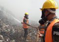 Pacientes podrían ser trasladados debido al incendio del vertedero en Villa Nueva