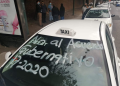 Pilotos de taxi y moto-taxi realizan bloqueos en varias carreteras del paí­s.
